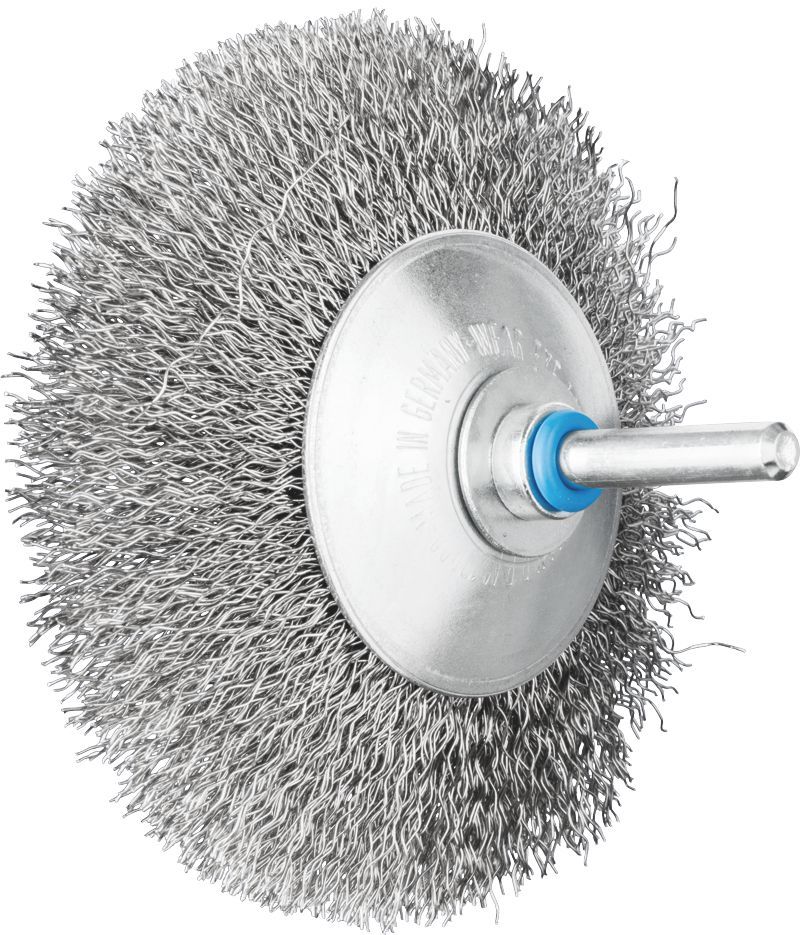 PFERD WHEEL BRUSH MOUNTED CRIMPED S/STEEL WIRE KBU 9510/6 INOX 0.30 SG